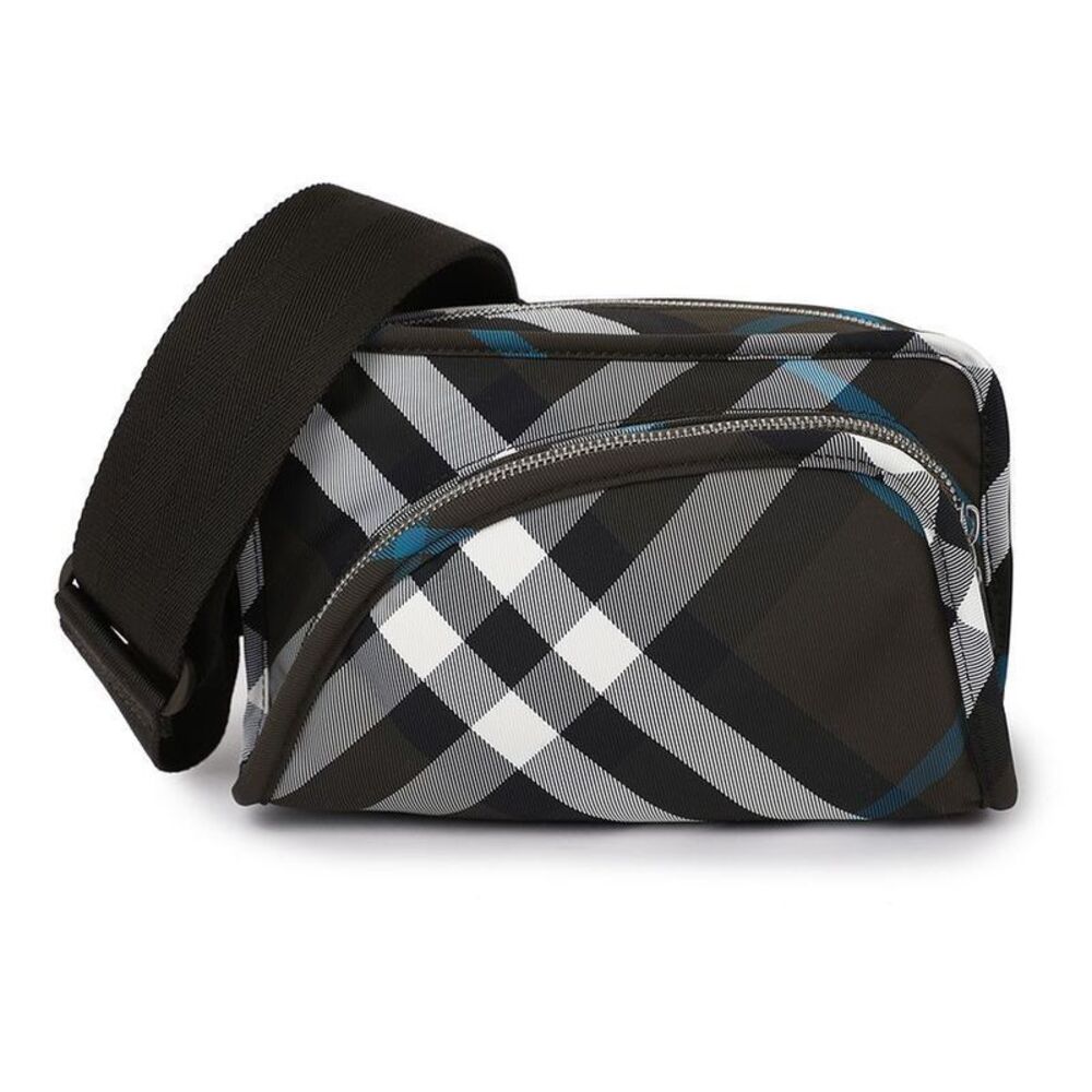 Men's Check Shield Camera Bag